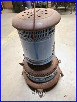 Antique Vintage Florence Heater Untested for repair or display Blue Rare
