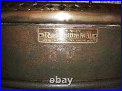 Antique Vintage Humphrey Radiant Fire Gas Fireplace Heater