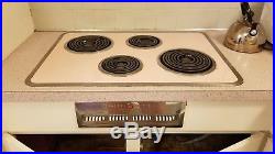 Antique, vintage, pink, 1950's GE (general electric), wall oven stove, cook top