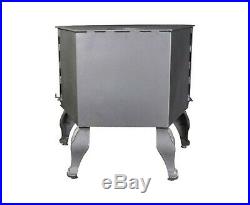 Ashley 1,800 sq. Ft. EPA Certified Bay Front Wood Stove with Legs, AW180BL