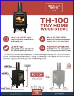 Ashley 750 Sq. Ft. Wood Stove Tiny Home EPA certifed