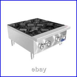 Atosa USA ACHP-4 24 Countertop Gas Hotplate with (4) Burners, Manual Control