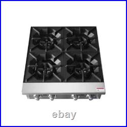 Atosa USA ACHP-4 24 Countertop Gas Hotplate with (4) Burners, Manual Control
