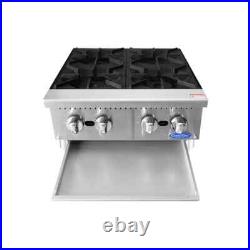 Atosa USA ACHP-4 24 Countertop Gas Hotplate with (4) Burners, Manual Control