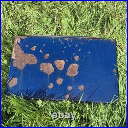 BLUE RESOLUTE ACCLAIM VERMONT CASTING WOODSTOVE (Back Flue Plate)