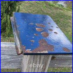 BLUE RESOLUTE ACCLAIM VERMONT CASTING WOODSTOVE (Back Flue Plate)