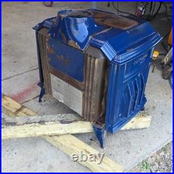 BLUE RESOLUTE ACCLAIM VERMONT CASTING WOODSTOVE (Back Flue Plate)