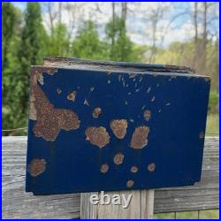 BLUE RESOLUTE ACCLAIM VERMONT CASTING WOODSTOVE (Back Flue Plate)