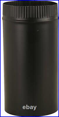 BM0111 Stove Pipe, Black, 24-Ga, 6 x 24-In. Quantity 10
