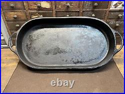 BSR Birmingham Stove Range 3052C Cast Iron Oval Shallow Fish Fryer Pan