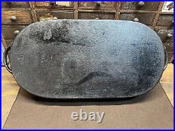 BSR Birmingham Stove Range 3052C Cast Iron Oval Shallow Fish Fryer Pan