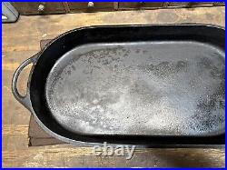 BSR Birmingham Stove Range 3052C Cast Iron Oval Shallow Fish Fryer Pan