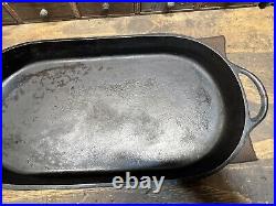 BSR Birmingham Stove Range 3052C Cast Iron Oval Shallow Fish Fryer Pan