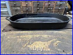 BSR Birmingham Stove Range 3052C Cast Iron Oval Shallow Fish Fryer Pan