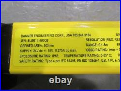 Banner SLSR14-900Q8 EZ Screen Light Curtain Receiver, 900mm Res. Range 0.1/6M