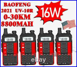 Baofeng Uv10r 16w Dual Band Uhf/vhf Ham Walkie Talkie 2-way Radio Fm Long Range