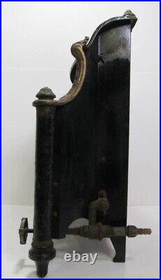 Beautiful Antique Humphrey Radiant Fire Gas Fireplace Heater, Cast Iron, 1920s