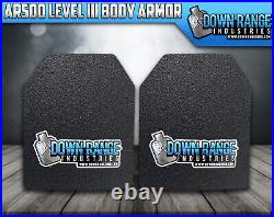 Body Armor AR500 Level 3 Set Of Plates Curved 10x12