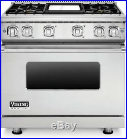 Brand New! Viking Professional 7 Series VGR73614GSS 36 Gas Range