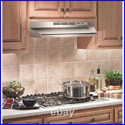 Broan 30 Capable Non-Ducted Under-Cabinet Range Hood in Stainless Steel 41300