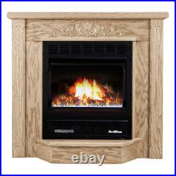 Buck Stove 1127 Deluxe 25K BTU Vent-Free NG/LP Gas Fireplace with Blower & Mantel