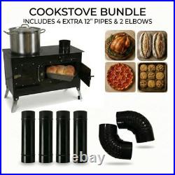 Bundle Trailblazer Cookstove + 2 Extra Straight Pipes + 2 Elbows