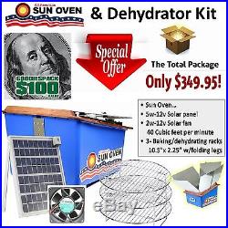 Buy a Solar Sun Oven Stove and get a FREE $125 Industrial Grade Dehydrator Kit