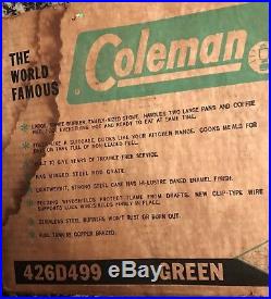 COLEMAN 426D (426d499) Triple/3 Burner Camp Stove NEW Vintage withBox & Paperwork