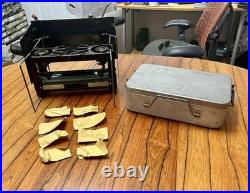 COLEMAN WWII 523 USA MD Medical Military 2 Burner Field Stove UNTESTED