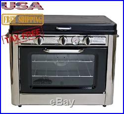Camp Chef Camping Outdoor Oven with 2 Burner Camping Stove