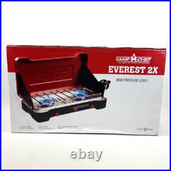 Camp Chef Mountain Series Everest 2X High Output Two-Burner Cooking System New Camp Chef Mountain Series Everest 2X High Output Two-Burner Cooking System New