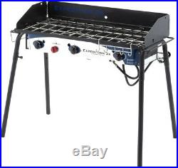 Camp Chef Portable Propane Gas Grill 3-Burner Stove Flat-Top Griddle Steel