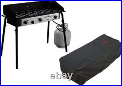 Camp Chef Tahoe Triple Burner Stove, Black/red