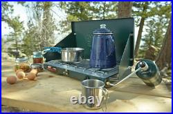 Camp Stove Propane 2 Burner Outdoor Camping Adjustable Portable Cooking Gas