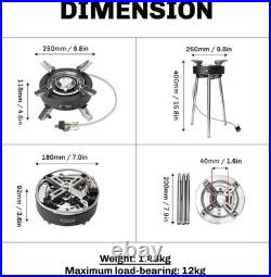 Camping Stove 4400W Gas Stove with Dual Preheating Tube