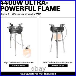 Camping Stove 4400W Gas Stove with Dual Preheating Tube