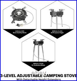 Camping Stove 4400W Gas Stove with Dual Preheating Tube