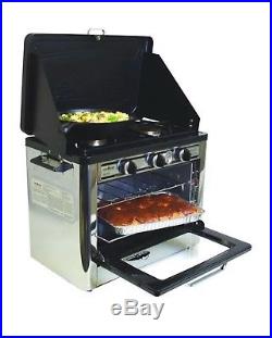Camping Stove And Oven Outdoor 2 Burner Camp RV Tailgating Cooking Emergency