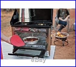 Camping Stove And Oven Outdoor 2 Burner Camp RV Tailgating Cooking Emergency