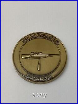 Central Intelligence Agency CIA Yoda Sniper Range 7.62 Lunenburg Challenge Coin
