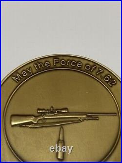 Central Intelligence Agency CIA Yoda Sniper Range 7.62 Lunenburg Challenge Coin