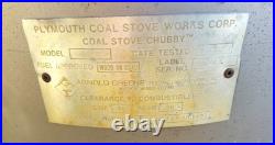 Chubby coal Stove, great condition with new mica vision window