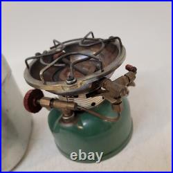 Coleman 2 / 1966 Single Burner Green 502 Stove W Case / Cook Kit