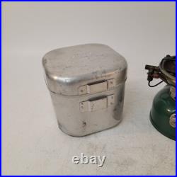 Coleman 2 / 1966 Single Burner Green 502 Stove W Case / Cook Kit