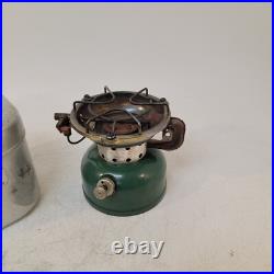 Coleman 2 / 1966 Single Burner Green 502 Stove W Case / Cook Kit