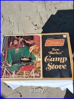 Coleman 425E499 2 Burner Stove Never Fired NOS Sealed Never Opened Vintage 1970s