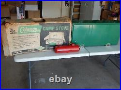 Coleman 426D Vintage 3 Burner Gas Stove Camping Grill withbox 1966 9/66