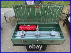 Coleman 426E Three 3 Burner Camp Stove 6/82 With Instructions -Rusty- Possibly New Coleman 426E Three 3 Burner Camp Stove 6/82 With Instructions -Rusty- Possibly New