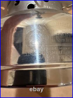 Coleman 500 stove 10-67 NICKEL CANADIAN- Reconditioned burner, Original Decal