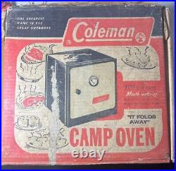 Coleman 5010A700 Folding Camp Oven Stove With Original Box Instructions Great Cond